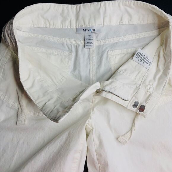 STYLE & CO  White Cargo Pants for Summer - Picture 5 of 14
